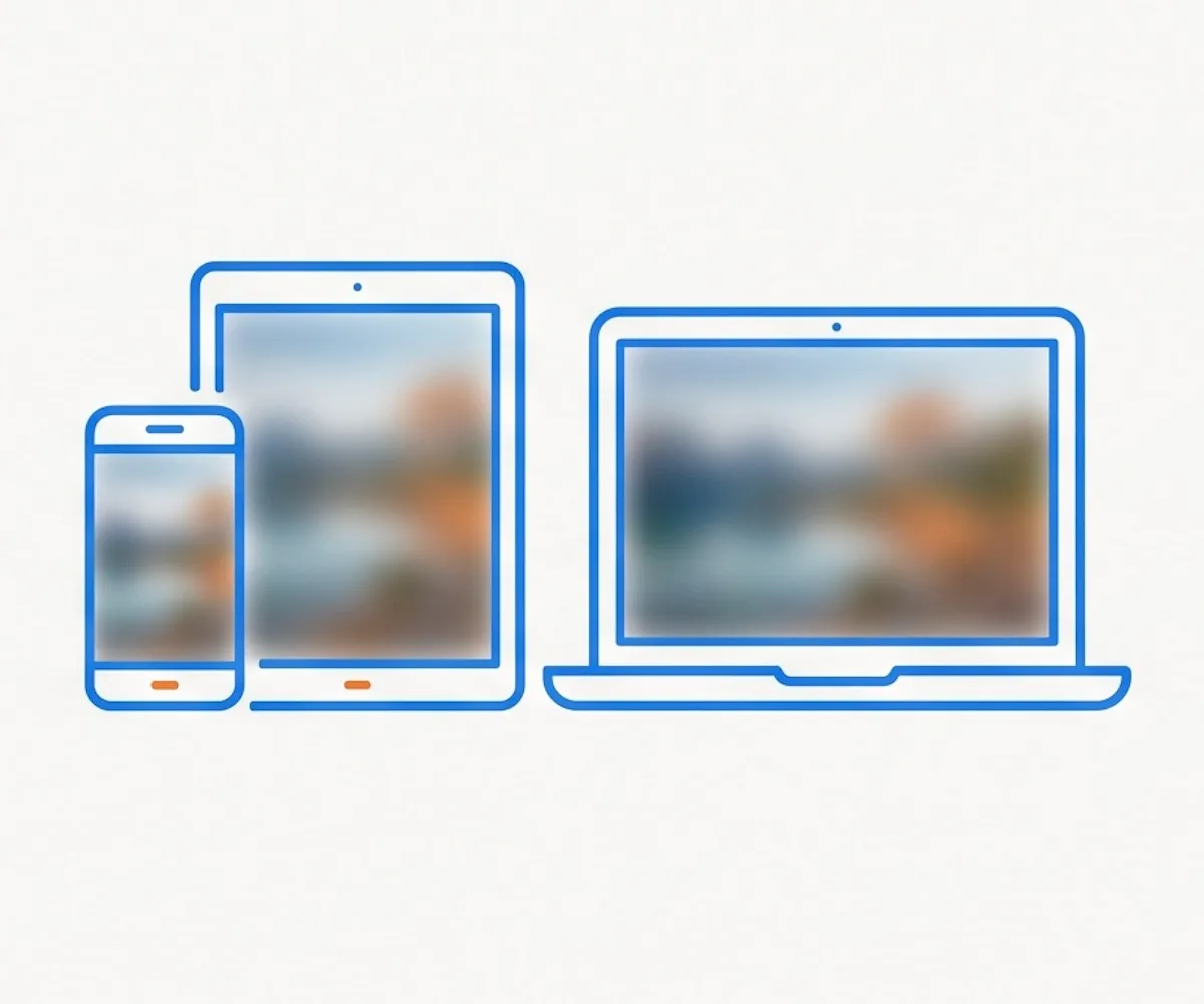 Blur image tool working on phone tablet and desktop