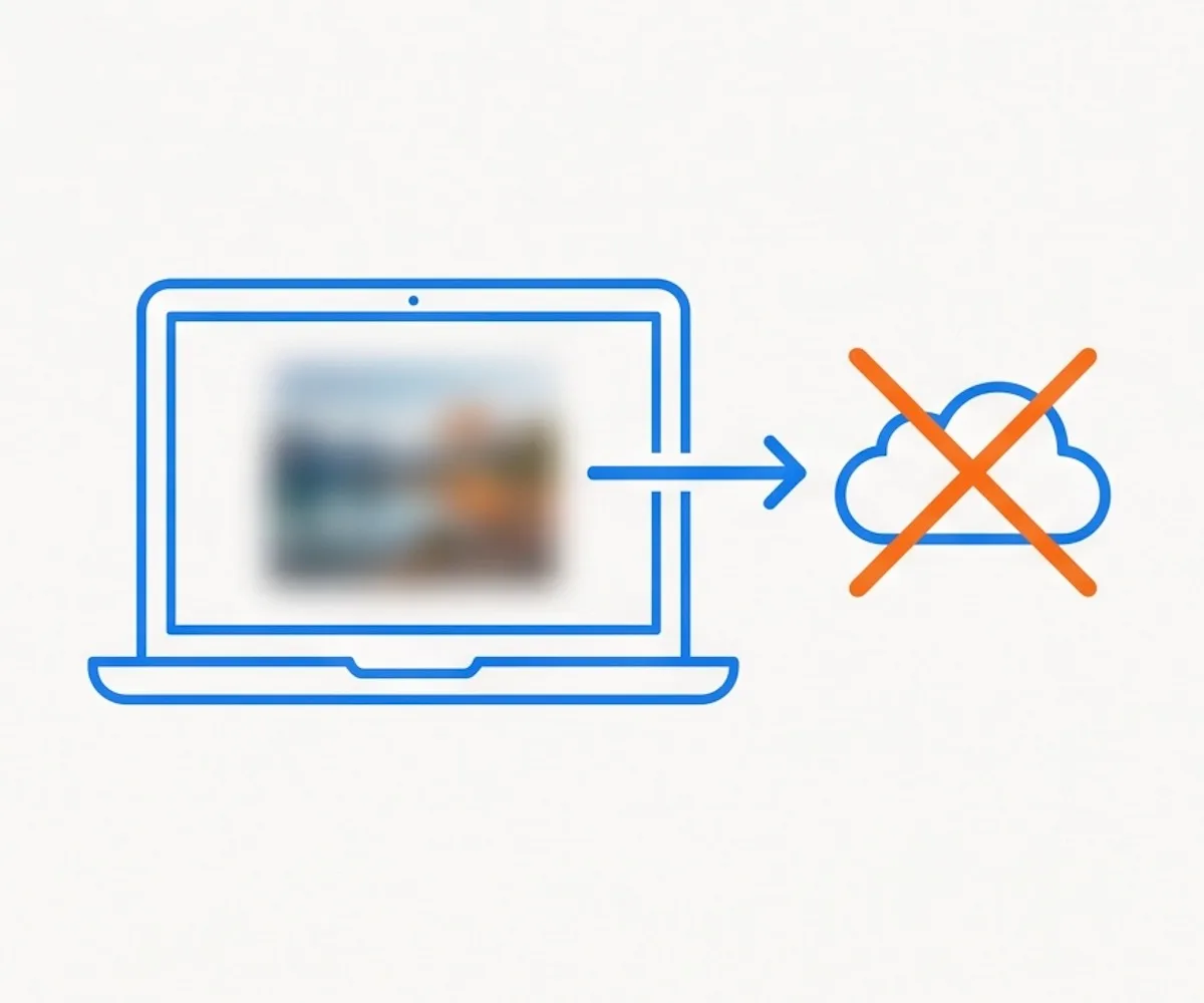 Browser-only blur image processing, nothing sent to a server