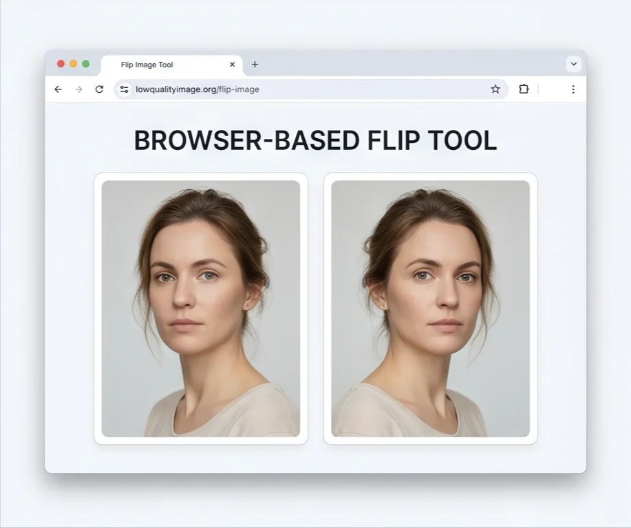 Flip image runs entirely inside your browser