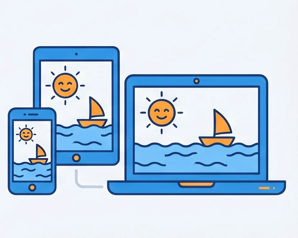 Image quality reducer works on iPhone, Android, and desktop